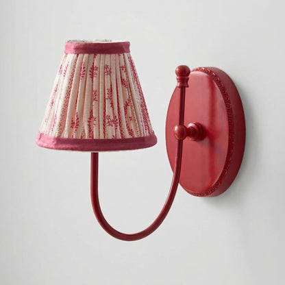 Orphelyx French Brass Fabric Shade Sconce Light