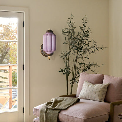 Vintage Elegant Milk Glass Eloise Wall Sconce - Retro Accent Lighting for Bathroom\Bedroom\Hallway