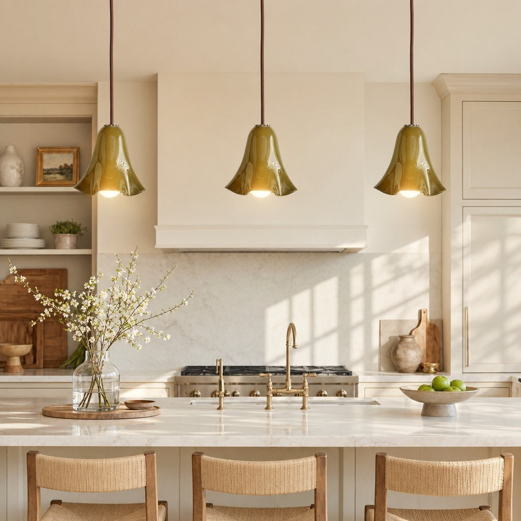 Graham Modern Shell Glass Fazzo Pendant