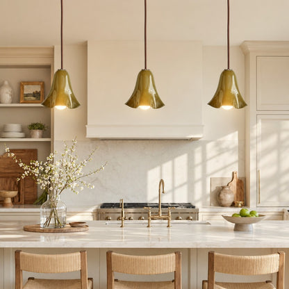 Graham Modern Shell Glass Fazzo Pendant