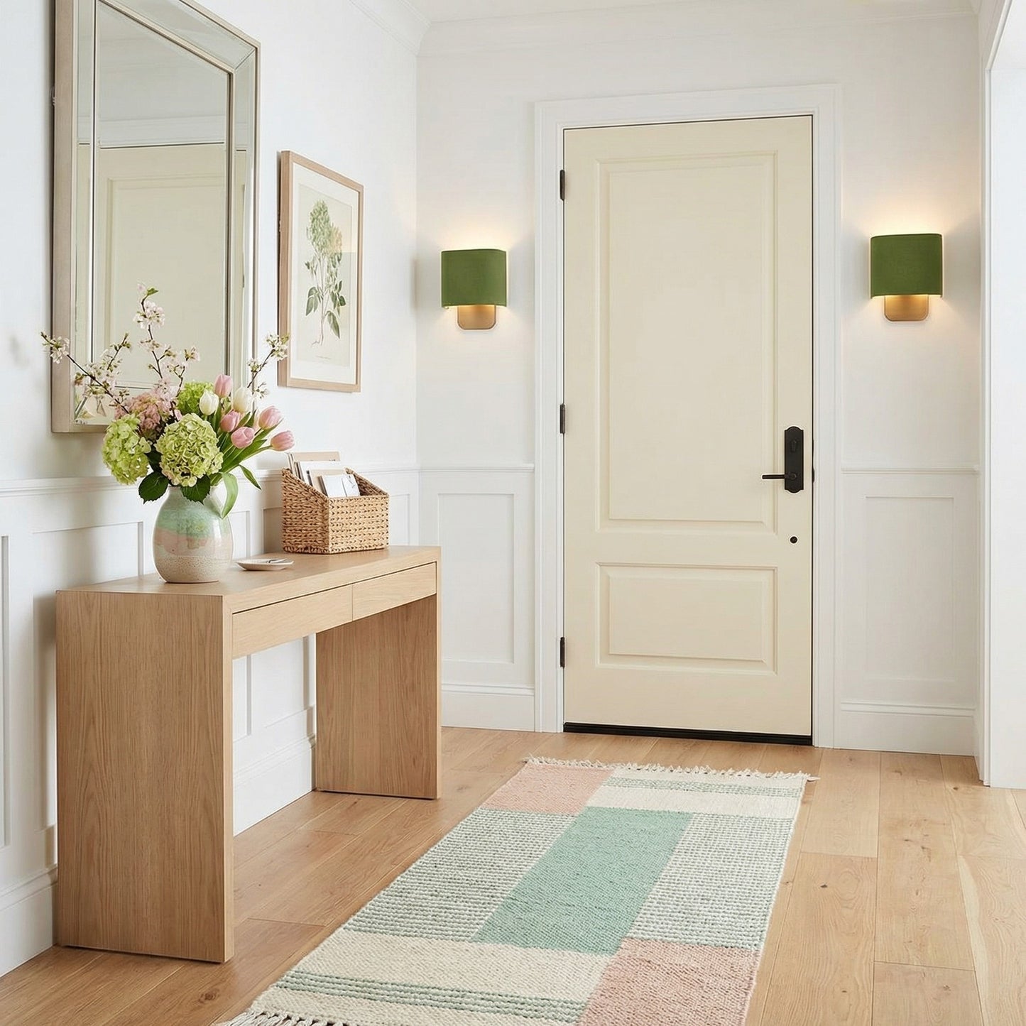 Ondine Modern Linen Fabric Shade Wall Sconce