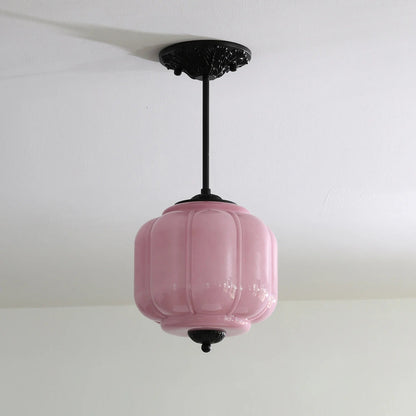 Conran Vintage Milk Glass Lantern Eloise Ceiling Light