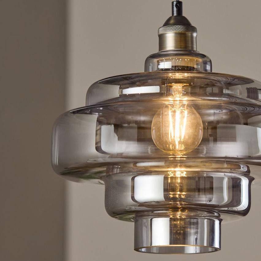 Yves Vintage Tiered Glass Pendant Light