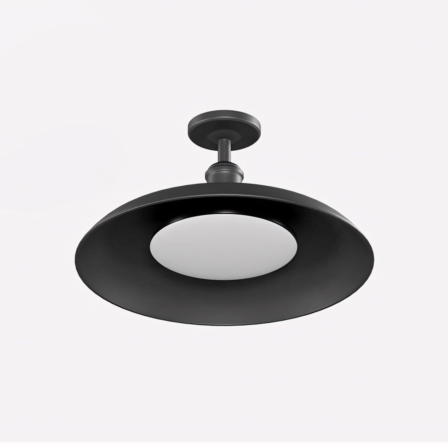 Khyler Scandinavian Carbonized Steel Round Waterproof Ceiling Light