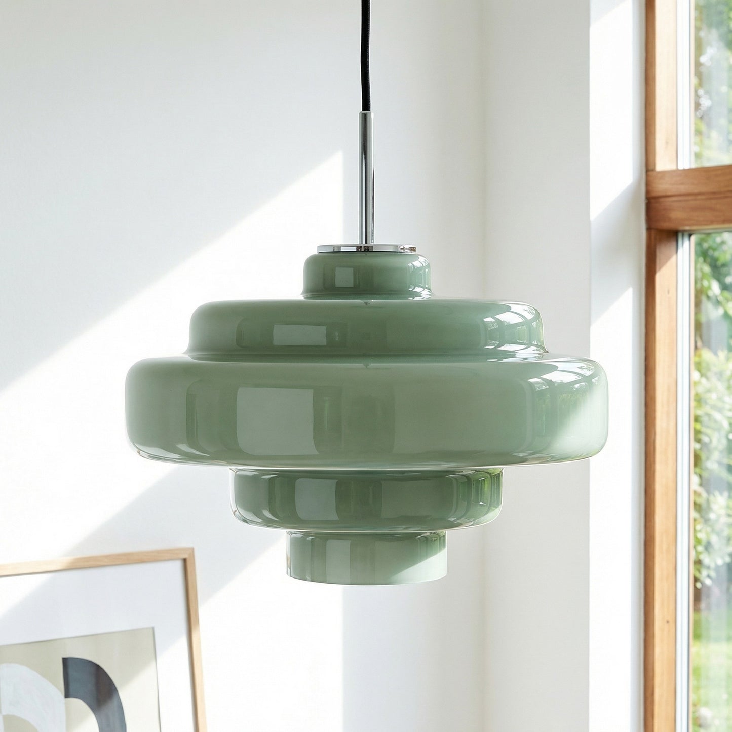 Yves Vintage Tiered Glass Pendant Light