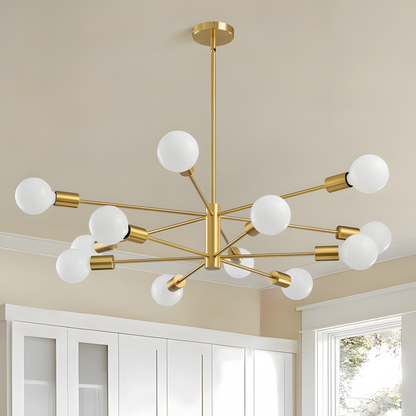 Drayven Modern Tiered Sputnik Metal Chandelier