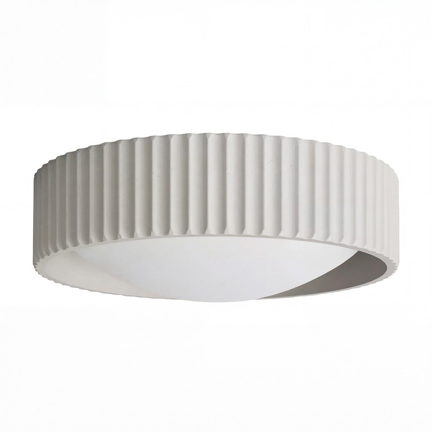 Arnold ‎Minimalist Round Led Fluted Concrete Ceiling Light