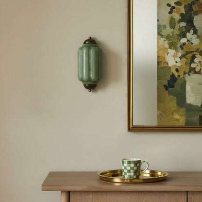 Vintage Elegant Milk Glass Eloise Wall Sconce - Retro Accent Lighting for Bathroom\Bedroom\Hallway