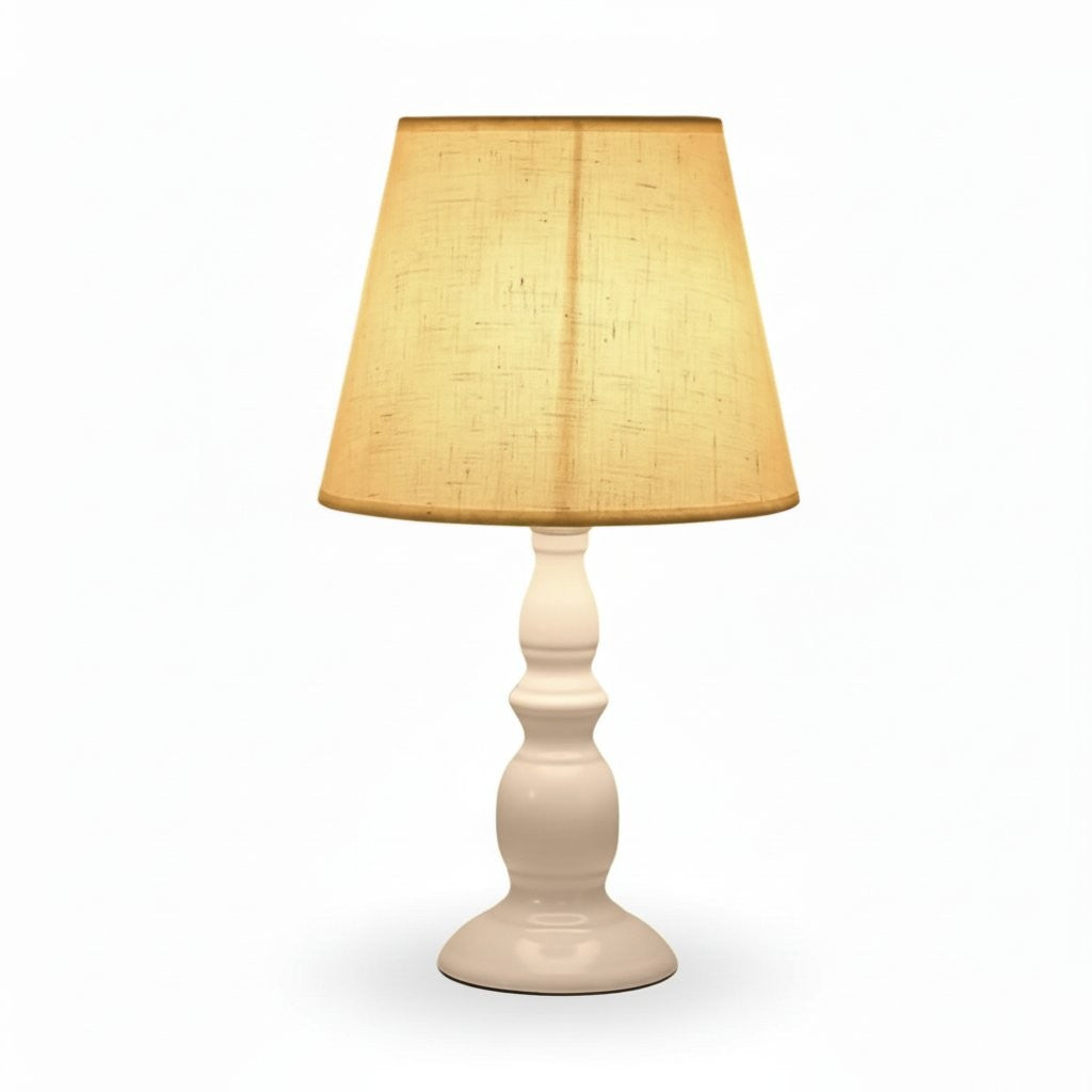 Issac Classic Linen Empire Iron Body Table Lamp