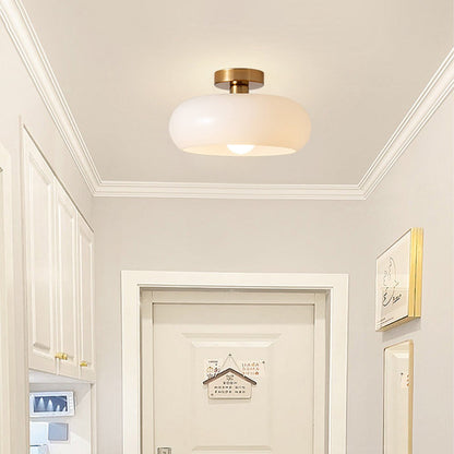 Oziro Vintage Donut Round Glass Ceiling Lights