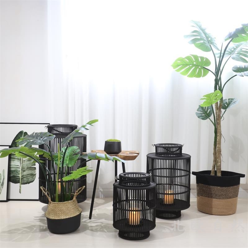 Bhavna Mirabel Japanese Indoor Outdoor Bamboo Floor Lanterns