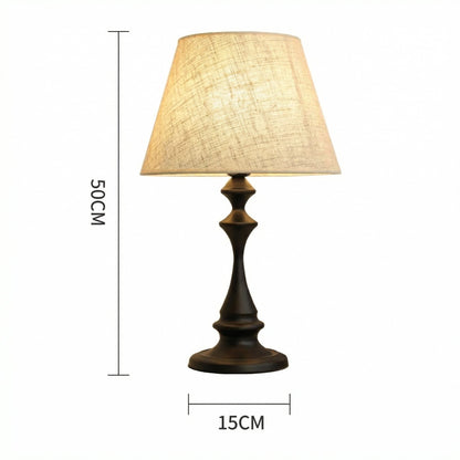 Issac Classic Linen Empire Iron Body Table Lamp
