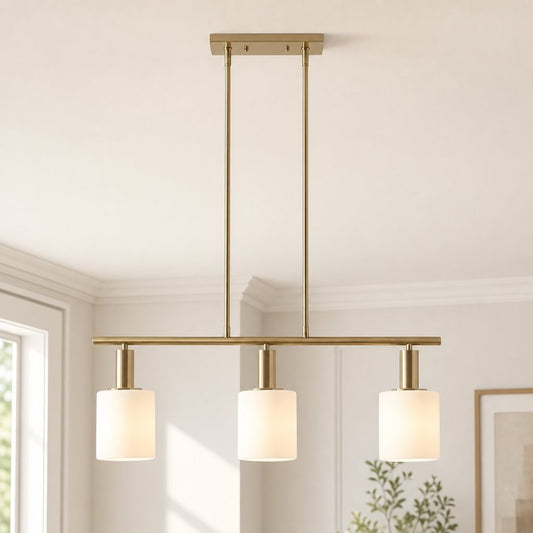 Aura Modern Linear Porcelain Chandelier