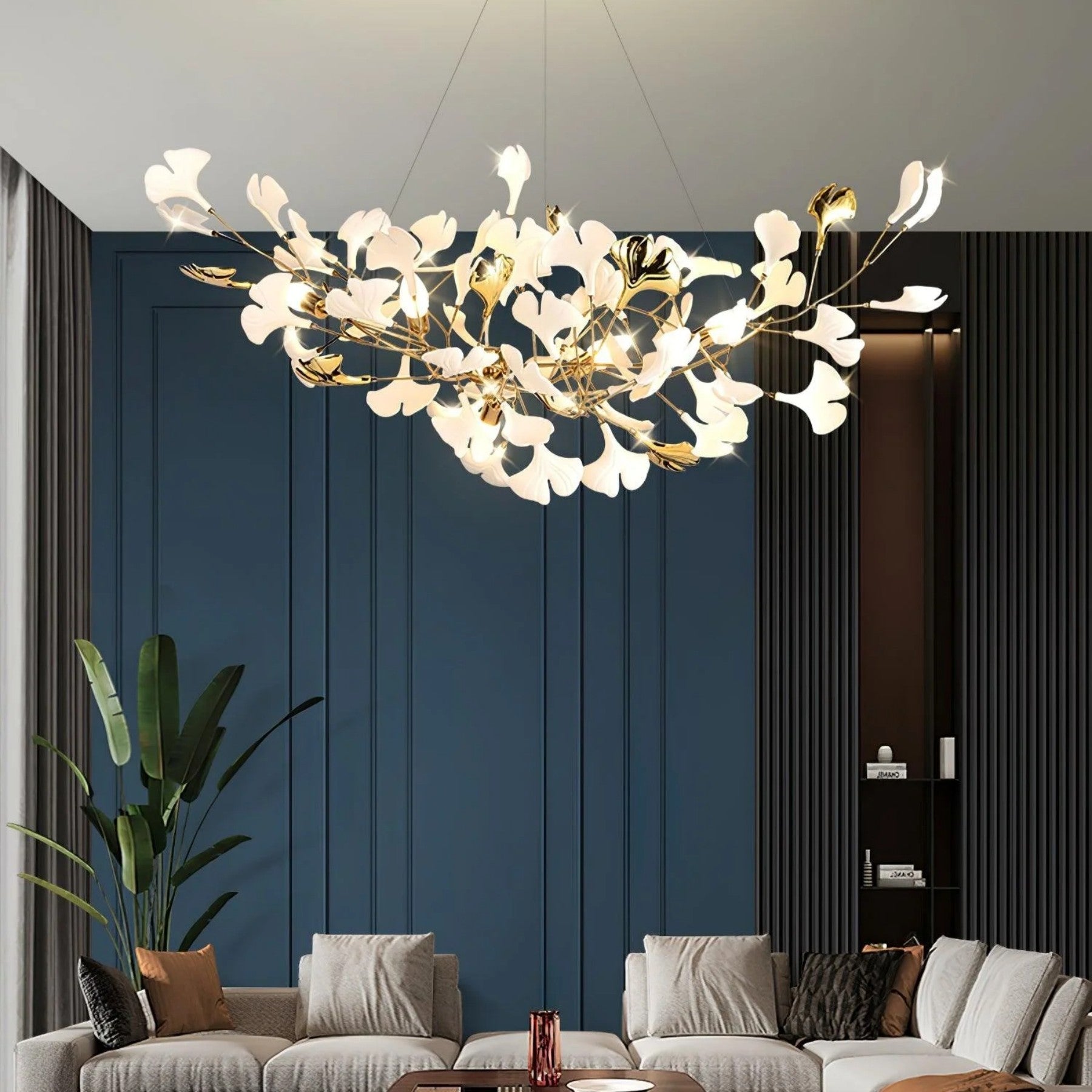 Vesper Luxurious Ginkgo Leaf Chandelier