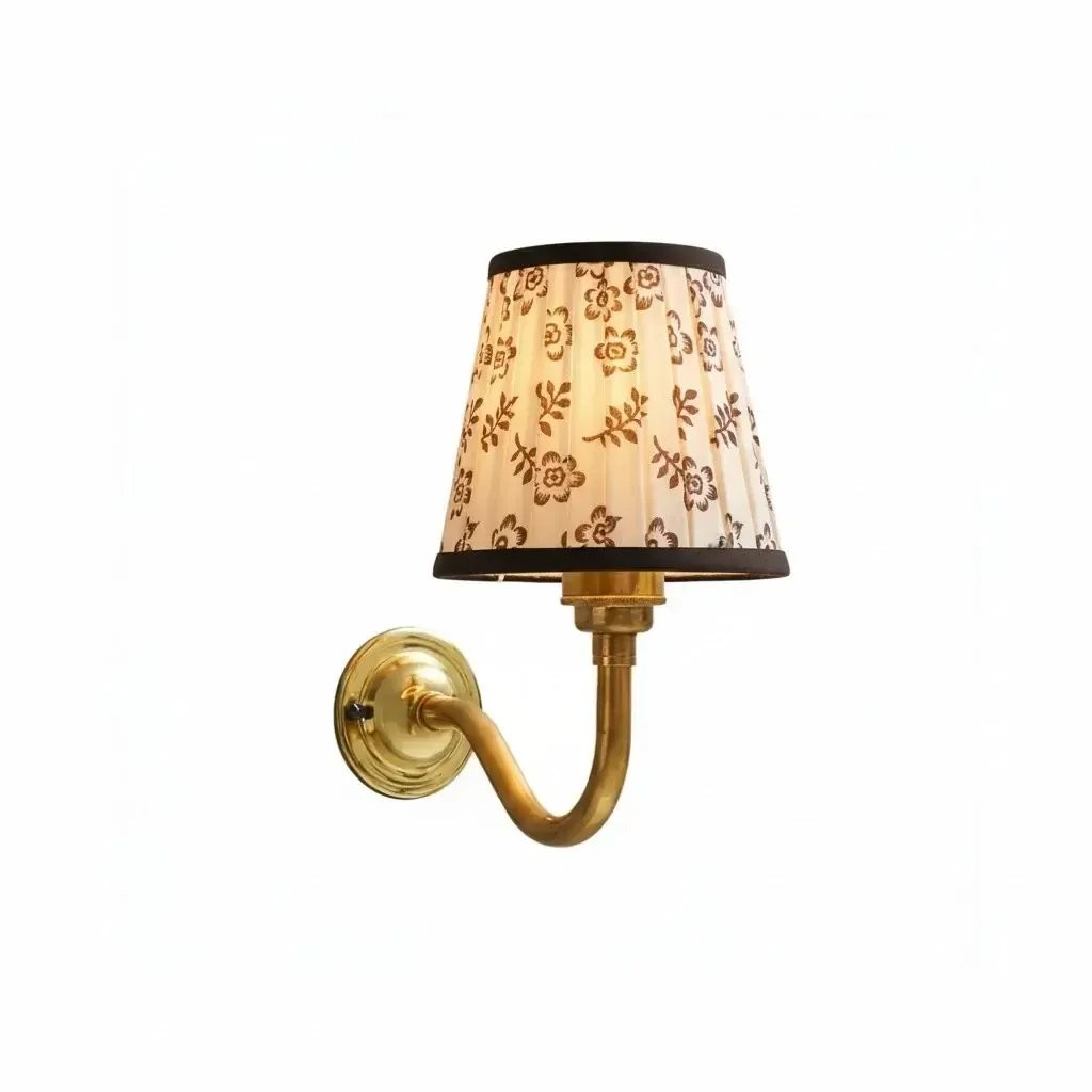 Nyxel Vintage Fabric Small Wall Sconce