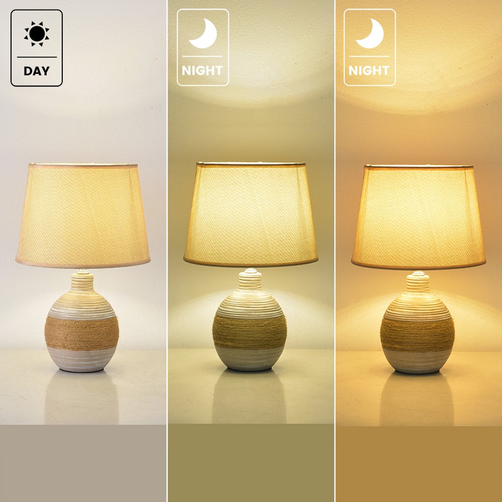 Rocco Handmade Simple Rustic Ceramic Table Lamp