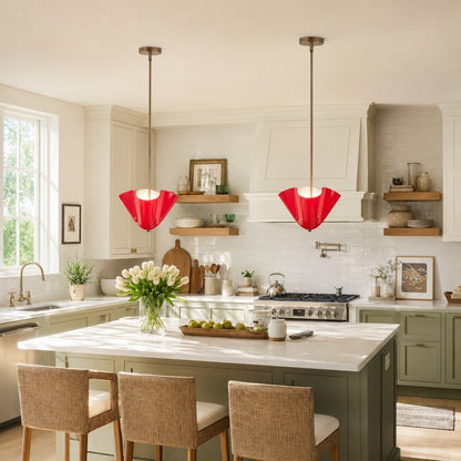Franklin Modern Shell Glass Fazzo Pendant Light