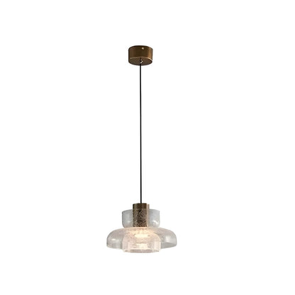 Arloen Modern Crackle Glass Pendant Light