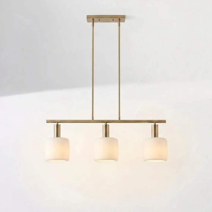 Aura Modern Linear Porcelain Chandelier