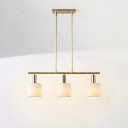 Aura Modern Linear Porcelain Chandelier