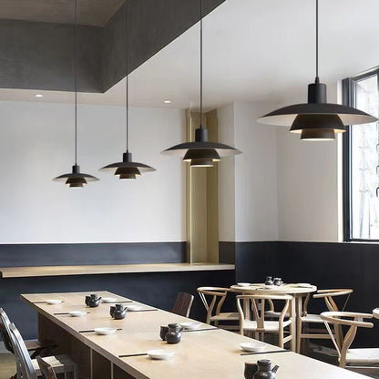 Emery Nordic Three Tier Metal Disc Pendant Light