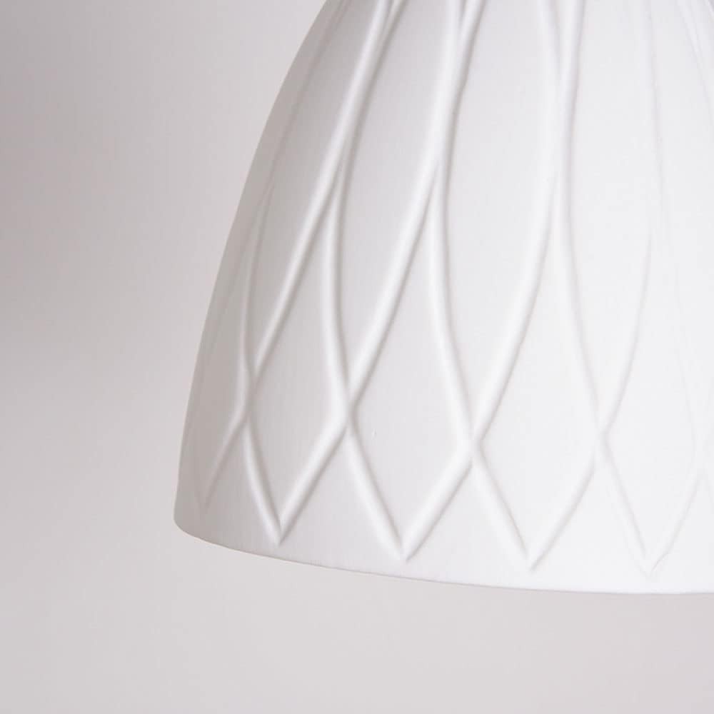 Carlo KiKi Fluted Ceramic Brass Pendant Light