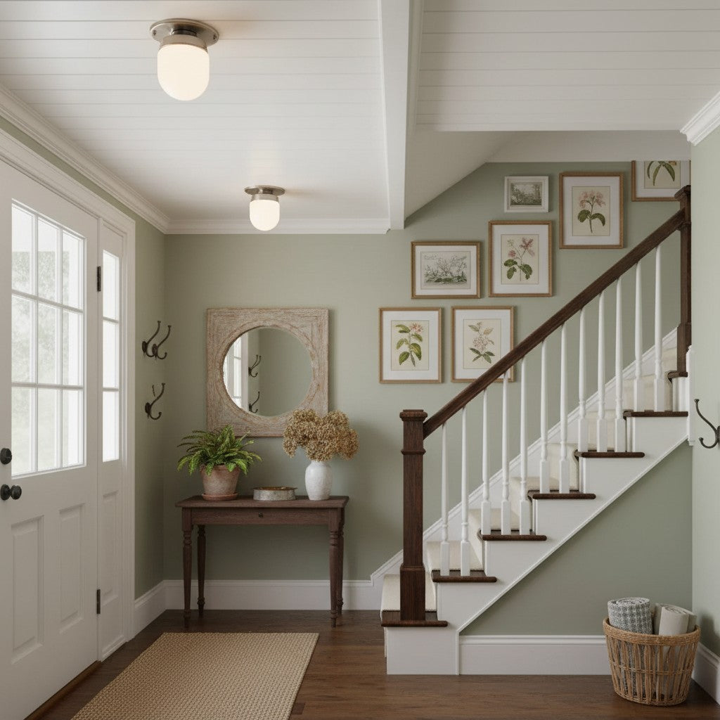Roger Modern Brass Flush Mount Metal Ceiling Light