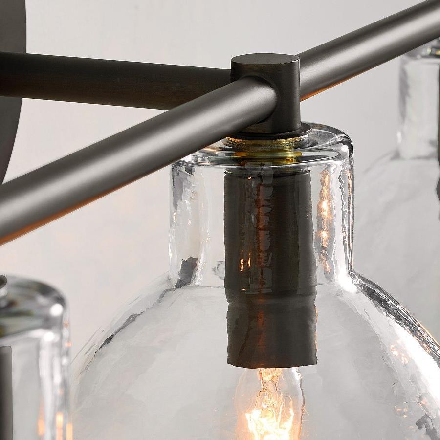 Keen Farmhouse Cooper Recycled Glass Dome Sconce