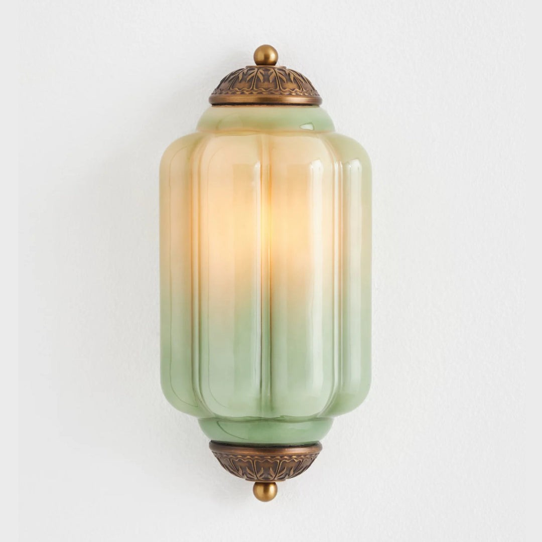 Vintage Elegant Milk Glass Eloise Wall Sconce - Retro Accent Lighting for Bathroom\Bedroom\Hallway