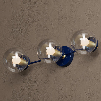 Philo Nordic 3-light Glass Globes Wall Light