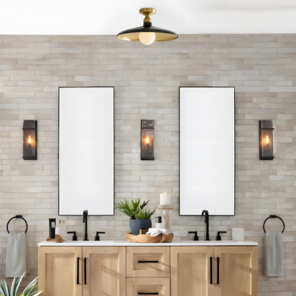 Dulcinea Farmhouse Metal Flush Mount Ceiling Light