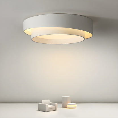 Melady Nordic Irregular Double-Layer Circular Ceiling Light
