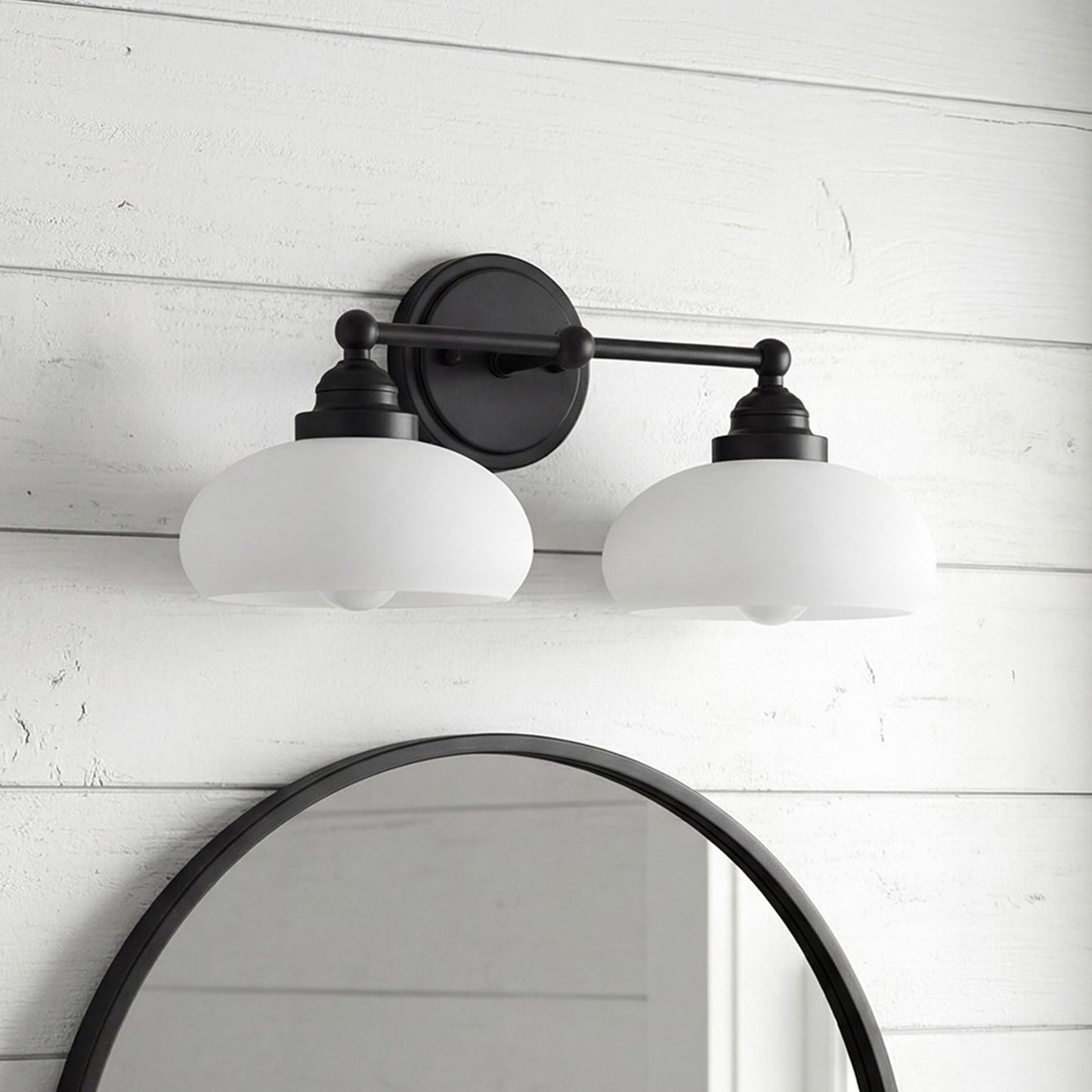 Alberta Bauhaus Milk White Glass Wall Sconce