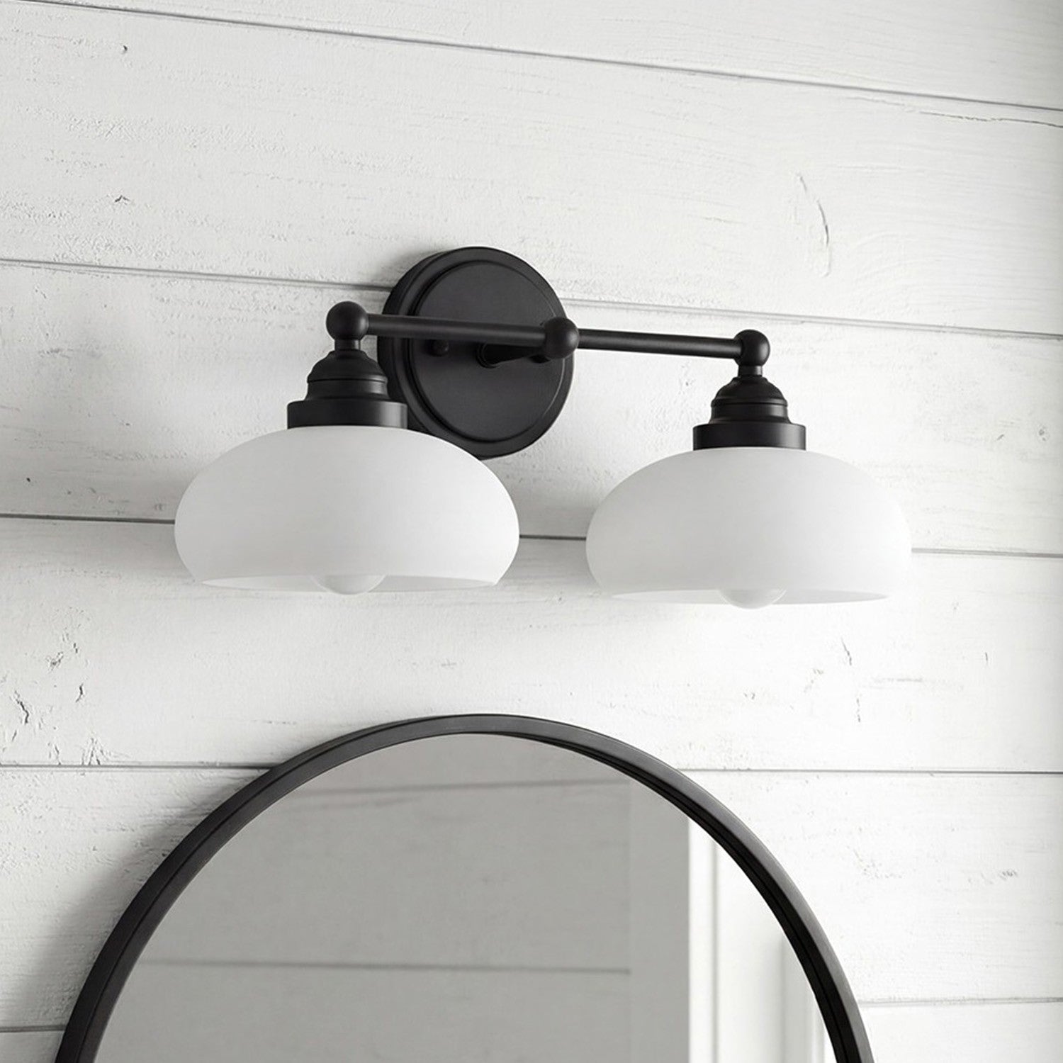 Alberta Bauhaus Milk White Glass Wall Sconce