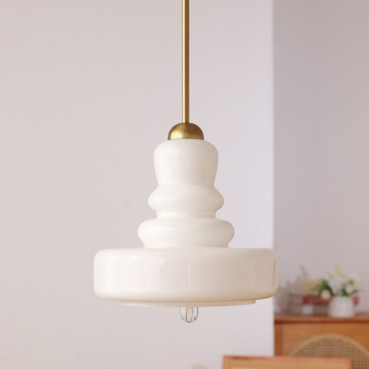 Carla Colorful Gourd Shaped Glass Shade Pendant Light