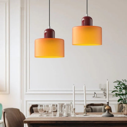 Colorful Creative Small Fresh Glass Shade Pendant Light