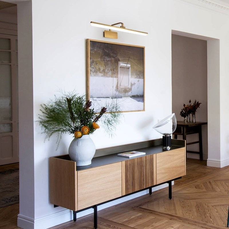 Jaryn Rustic LED Bar Brass Wall Light