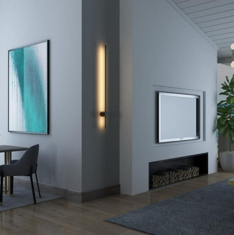 Aaradhya Modern Minimalist Rotatable Linear Black LED Wall Light