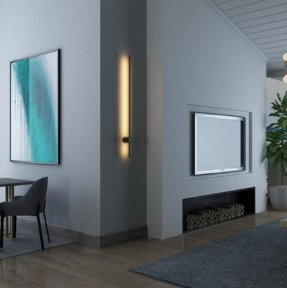 Aaradhya Modern Minimalist Rotatable Linear Black LED Wall Light