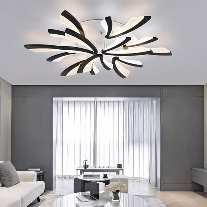 Sariel Led Dimmable Acrylic V Shape Ceiling Light