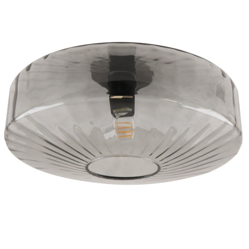 Ember Vintage Multi Color Water Ripple Glass Ceiling Light