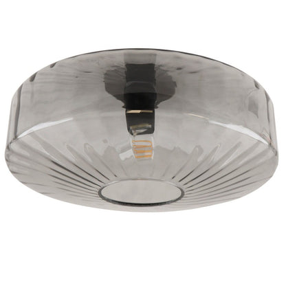 Ember Vintage Multi Color Water Ripple Glass Ceiling Light