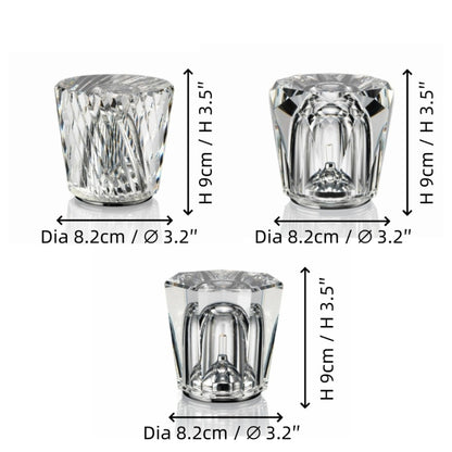 Faelith Modern Crystal Glass Faceted Table Lamp