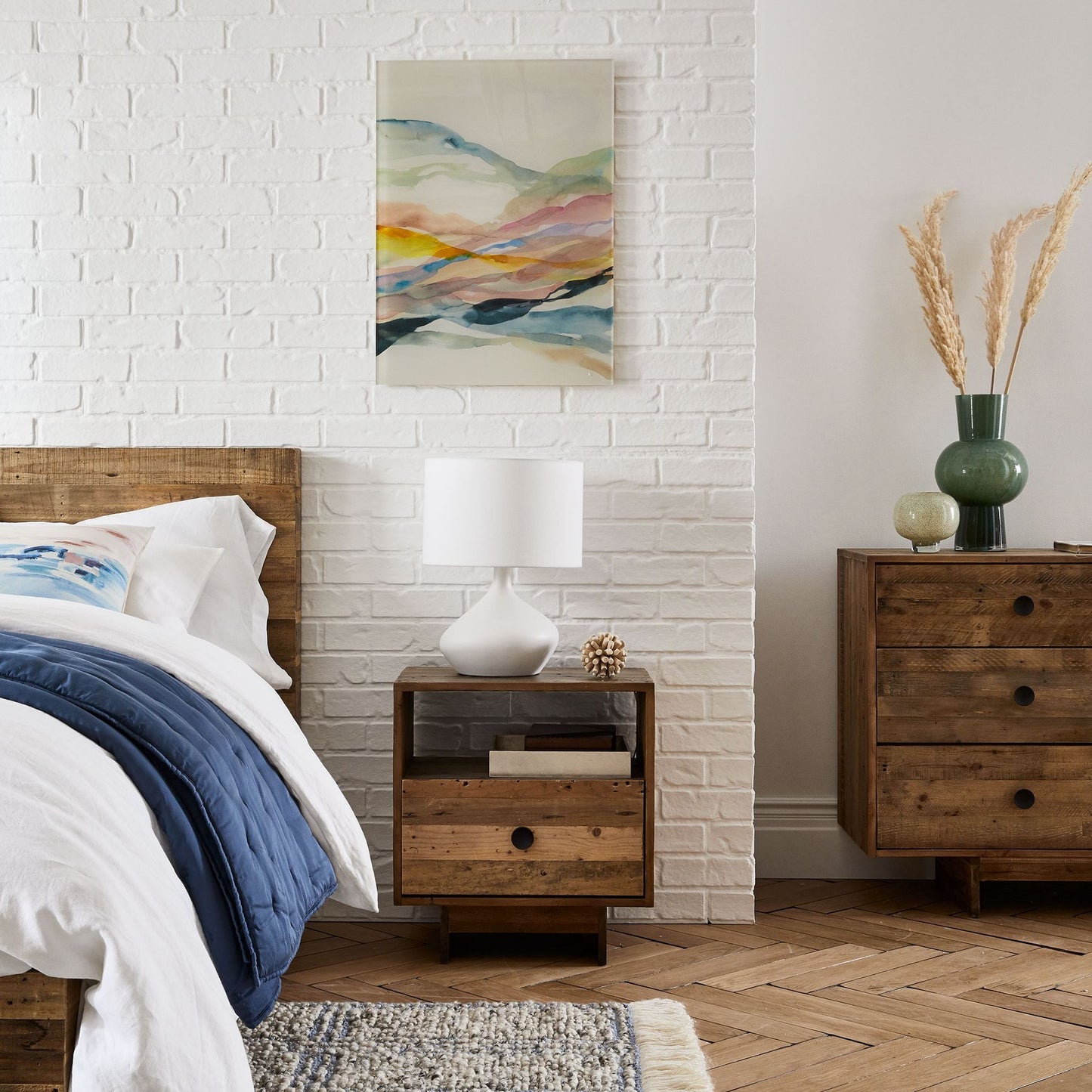 Daphne Vintage Ceramic Linen Shade Table Lamp