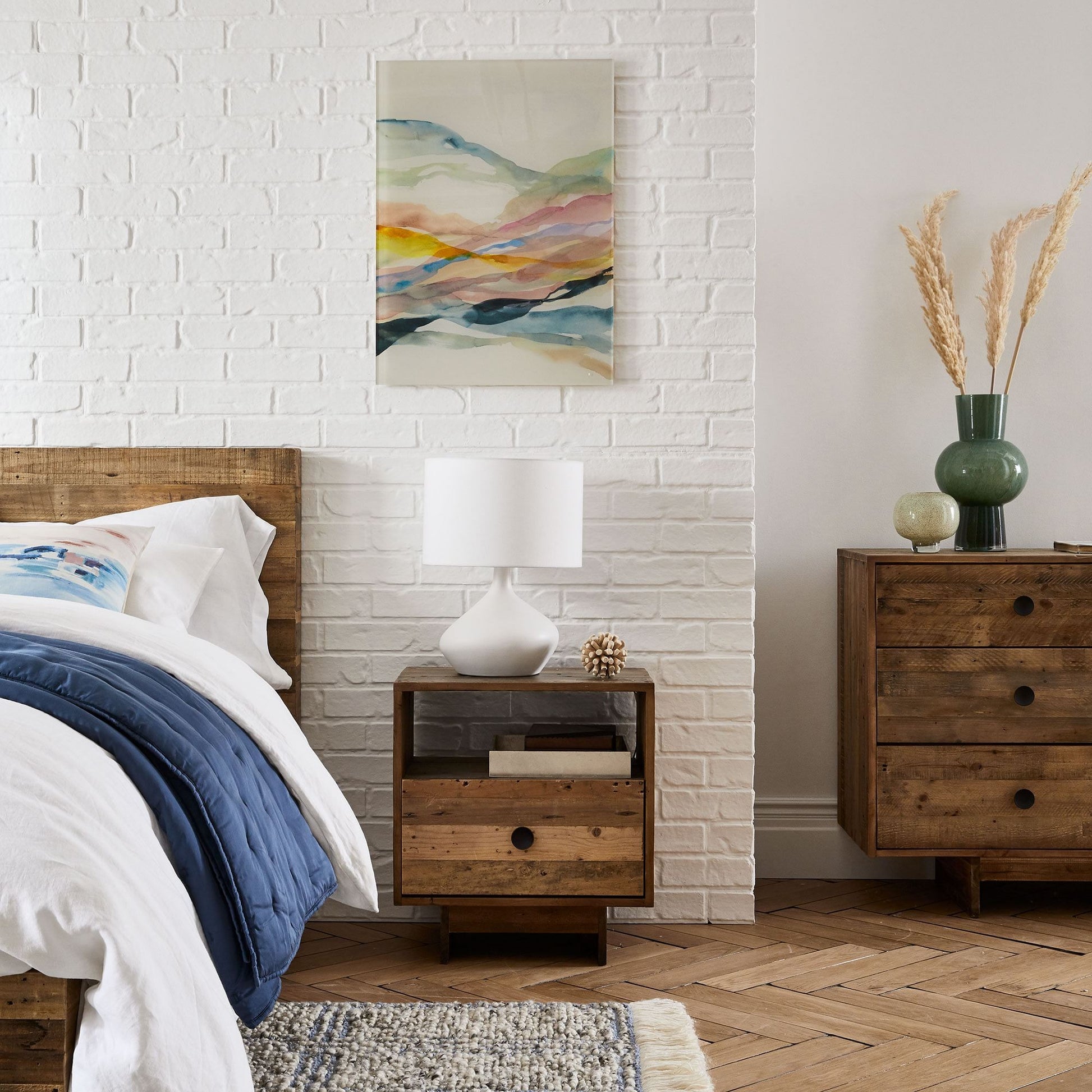 Daphne Vintage Ceramic Linen Shade Table Lamp