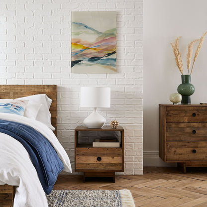 Daphne Vintage Ceramic Linen Shade Table Lamp