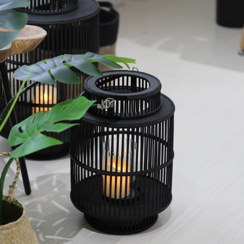 Bhavna Mirabel Japanese Indoor Outdoor Bamboo Floor Lanterns