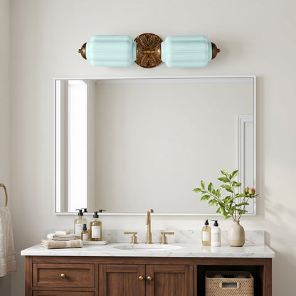Hartnell Retro Colorful Art Deco Glass Eloise Wall Light