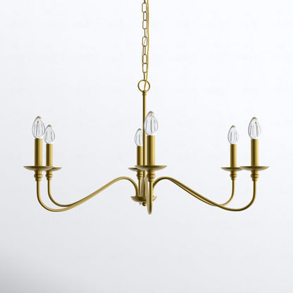 Alistair Vintage Candle Style Metal Chandelier