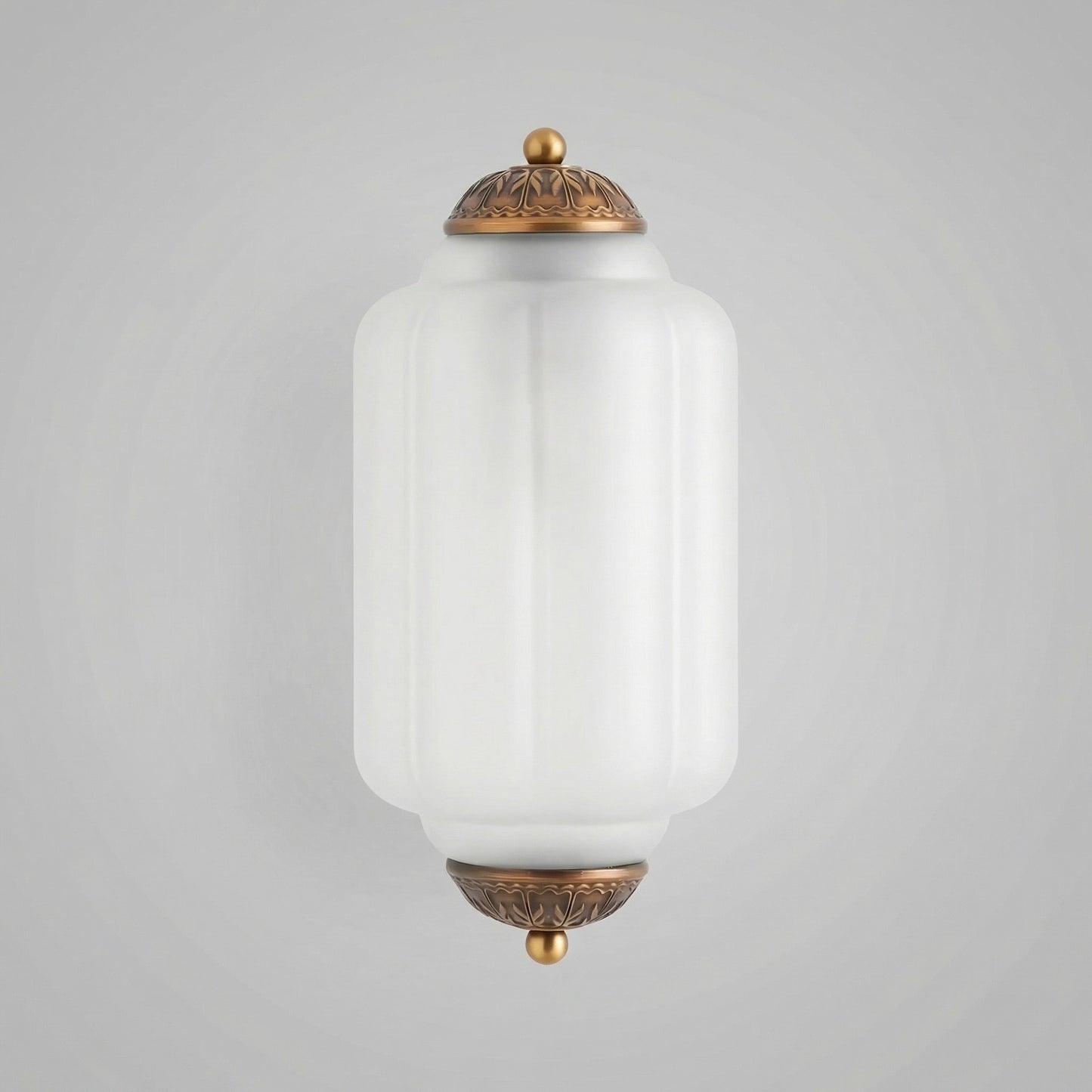 Michael Vintage Eloise Milk Glass Flush Wall Light